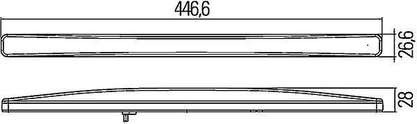 Auxiliary Stop Light Red
Tail Brake Lamp Rear LED 24V