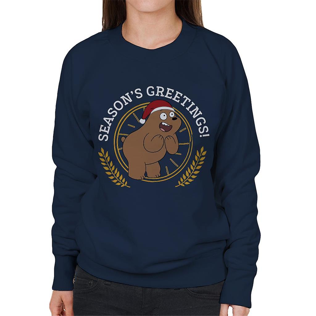 We Bare Bears Christmas Season's Greetings Women's Sweatshirt