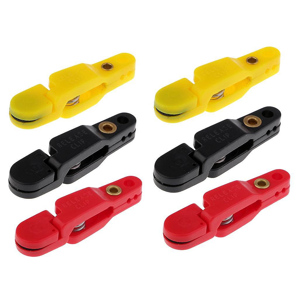 6 pièces Snap Release Clip Downrigger Outriggers Release Clips Pêche