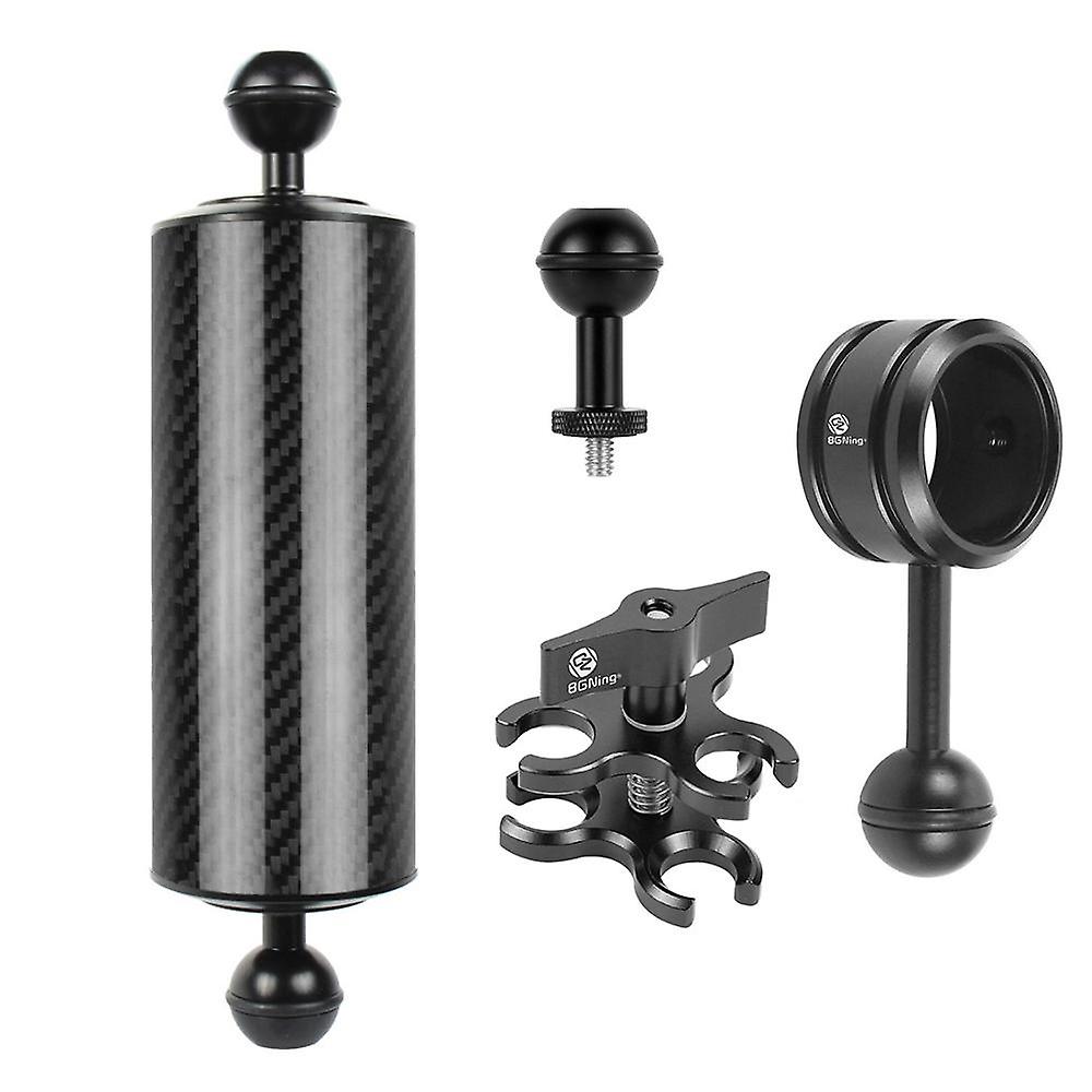 Upgrade Extend Arm Diving Tray Float Pływak Podwójna piłka z włókna węglowego 1 cal z adapterem klipsa do smartfonów GoPro Kamera Osmo