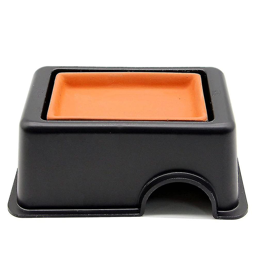 Reptil Hideout Box, synke luftfukter Gecko Hide Hut Cave tilbehør for små Snake edderkopper Frosk Tu (haoyi