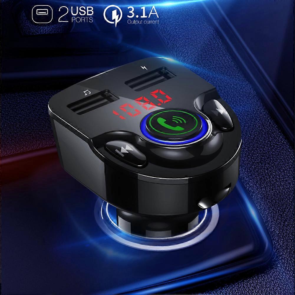 G32 12-24V Bluetooth FM Handsfree Memory Card MP3 Player A2DP Car AccessoryBlack 