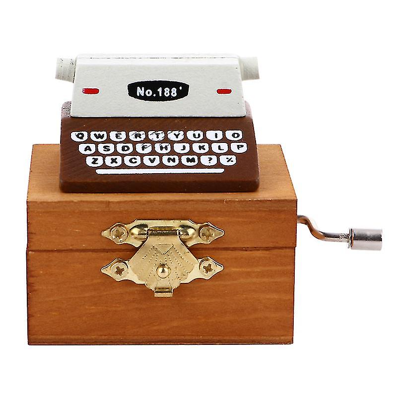 1pcs Hand Typewriter Music Box