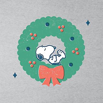 Peanuts Snoopy Holly Wreath Nap Men's Sweatshirt Fruugo FI
