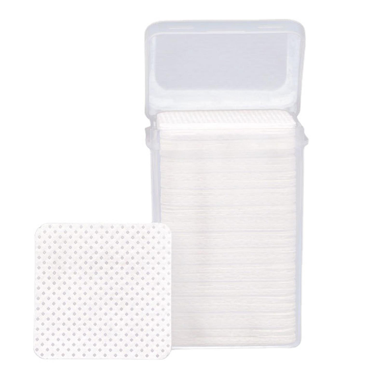 200Pcs Lint Free Nail Wipes Efficient Cleaning Eyelash Extension Glue Wipes for Eyelash Extensions Nails Lash Glue White