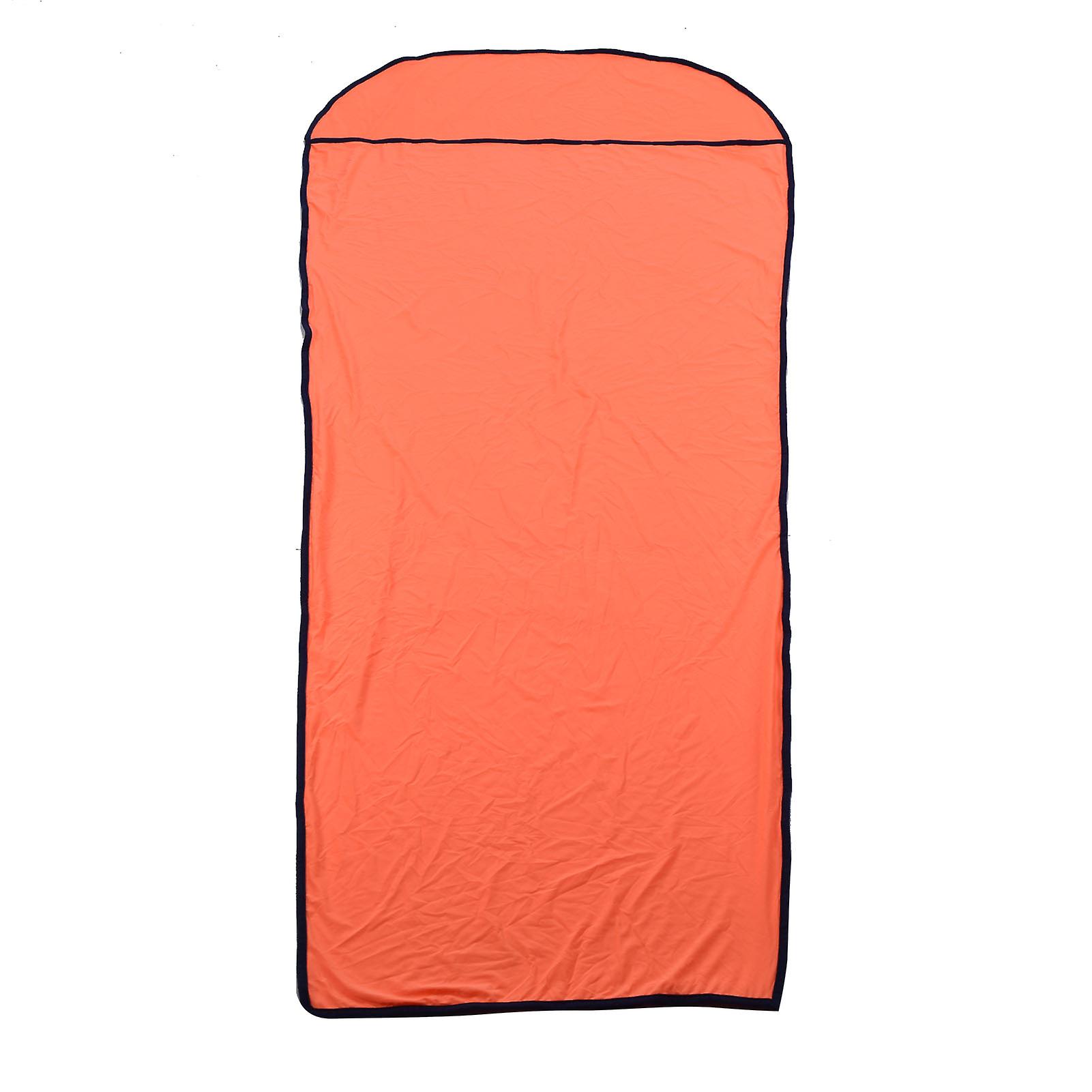 Ultralight Multifunctional Elastic Sleeping Bag Liner for Outdoor Camping Orange