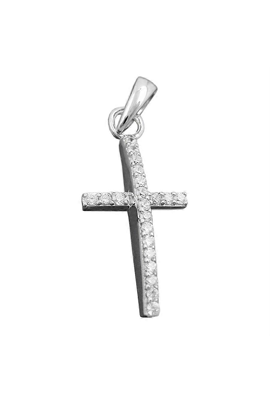 Pendant Cross With Zirconias Silver 925 - Gl93397