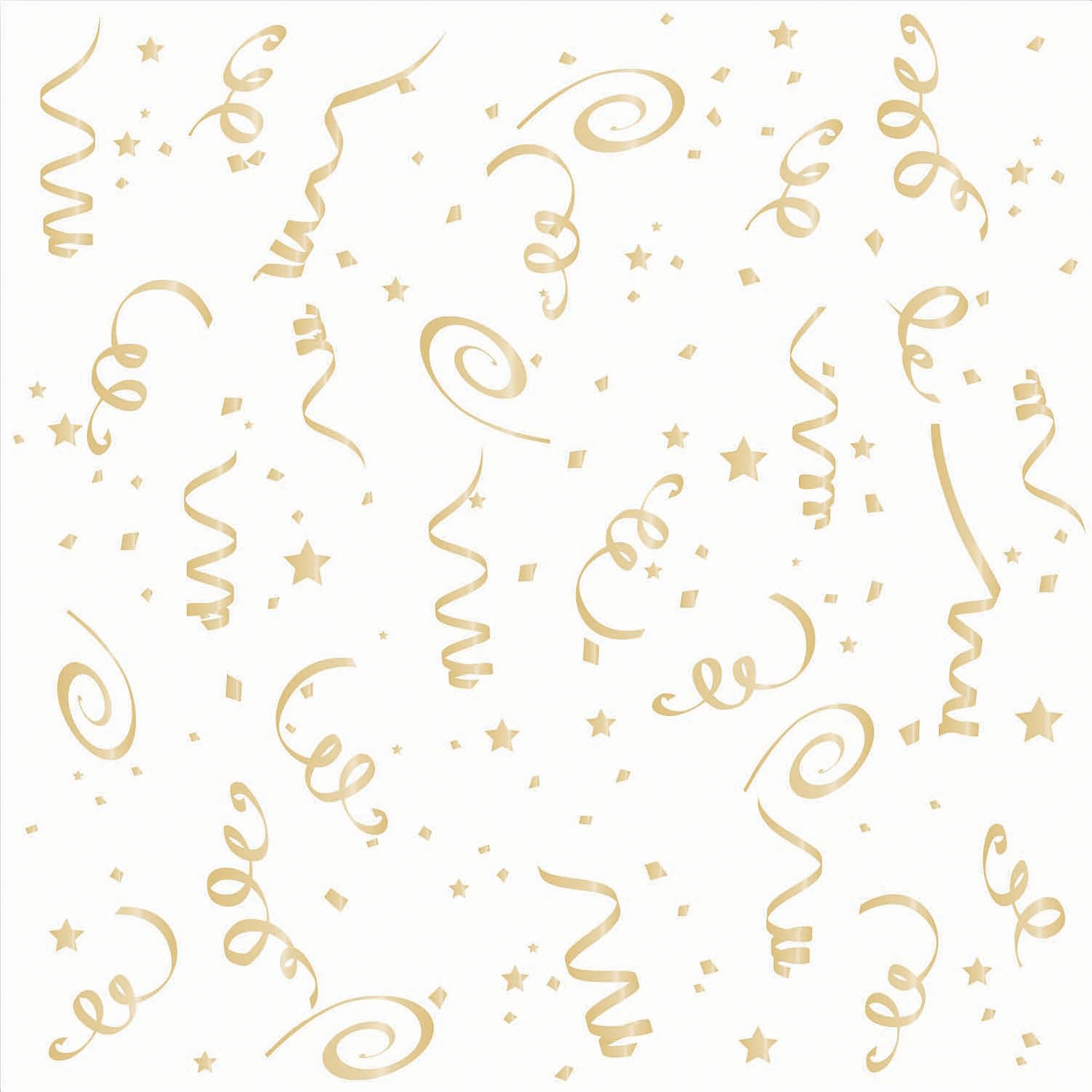 Servilletas de confeti dorado Lge 16 Pack x81983