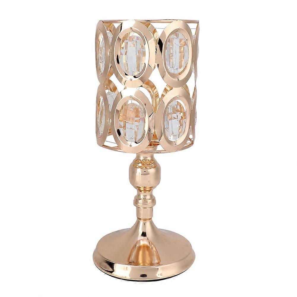 Crystal Candle Holder Coffee Table Decorative Centerpiece Candlestick for Wedding