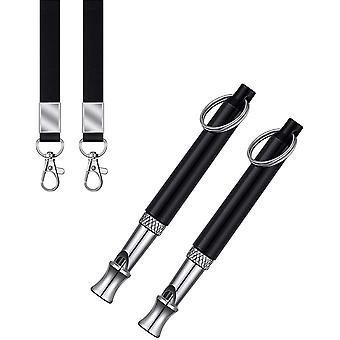 Veeki Dog Whistle, 2022 New 2PCS Ultrasonic Dog Whistle to Stop Barking Neighbors Dog, Professional Adjustable Silent Dog Whistle Training Tools for D