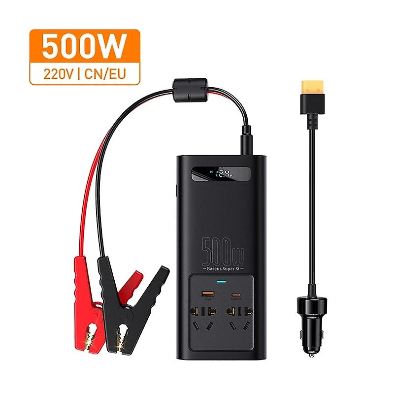 Baseus 150W Car Inverter DC 12V to AC 220V EU Version Auto Power Inversor USB Type C Fast Charger F