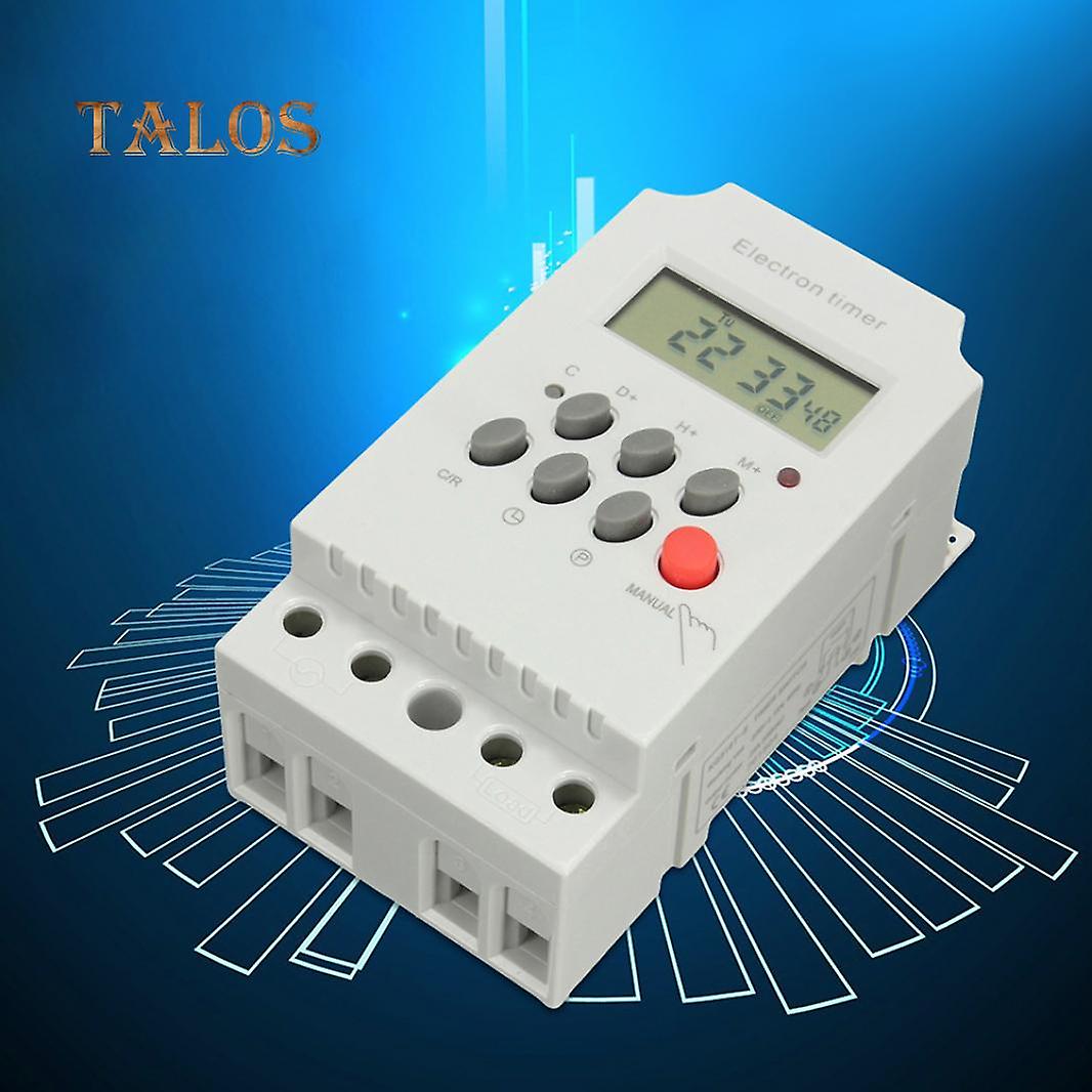 TALOS 220V 25A Guida Din Interruttore orario elettronico programmabile automatico digitale