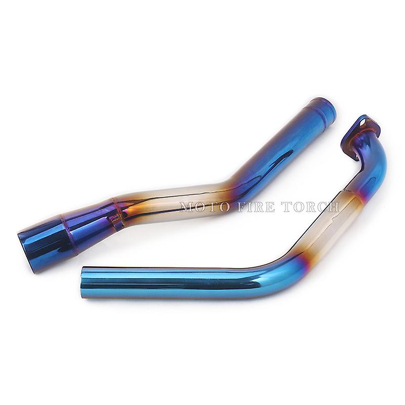 Motorrad Auspuff Flucht modifiziertes Schall dämpfer system 51mm Front Link Rohr Slip On für Yamaha YZF-R15V3 R15 V3 R125