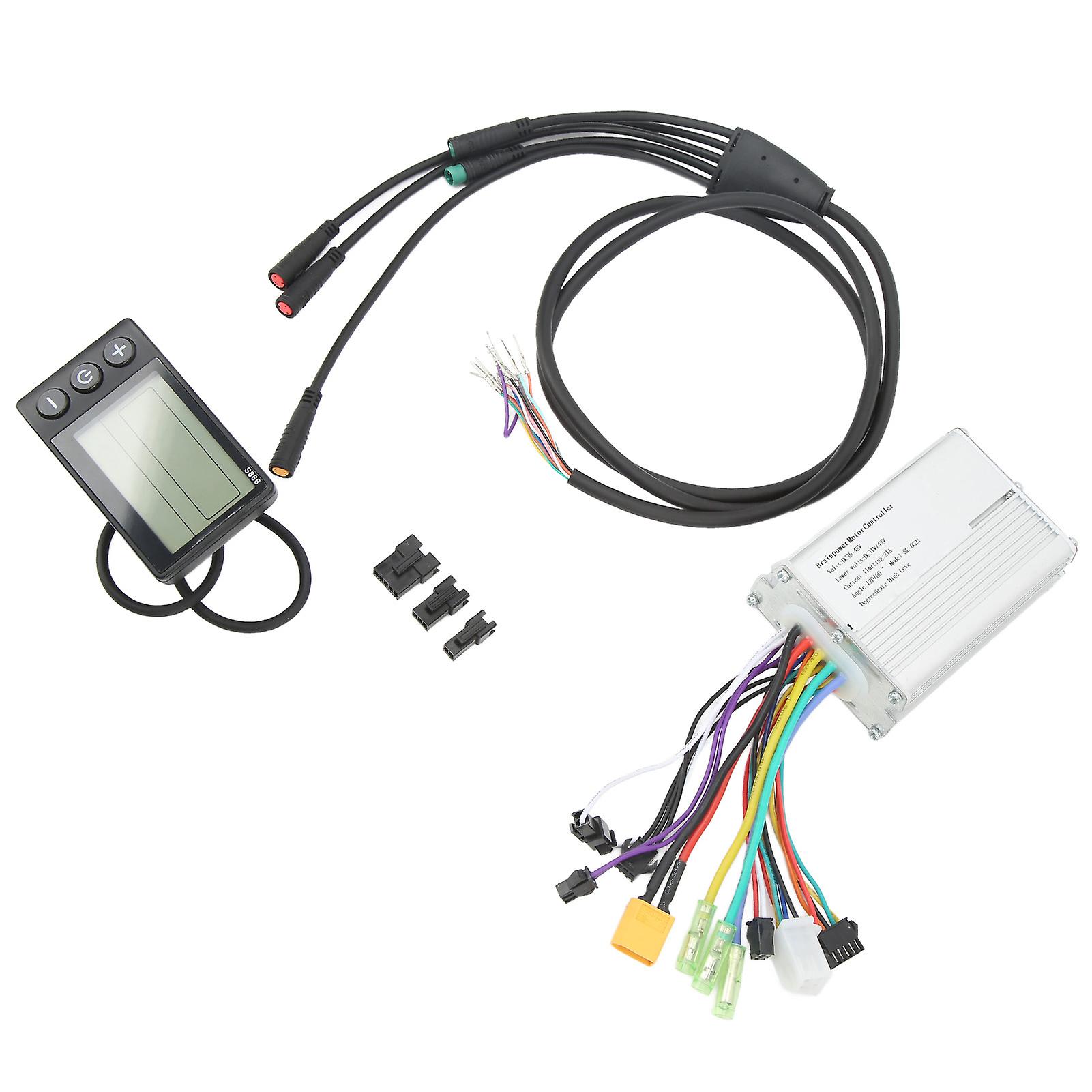 36V‑48V 21A 1000W Motor Controller Kit Aluminum Alloy With Display Panel for Electric Bikes Scooters 