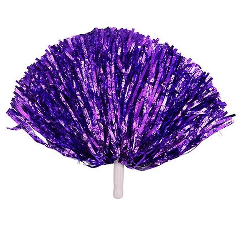 Plastic Handle Metallic Streamer Pompoms Cheerleading