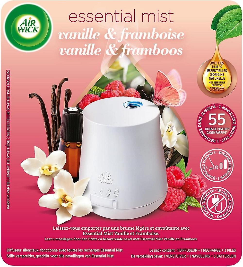 Air Wick Etherische Olie Mist Kit, Diffuser & Refill - Vanille & Framboos