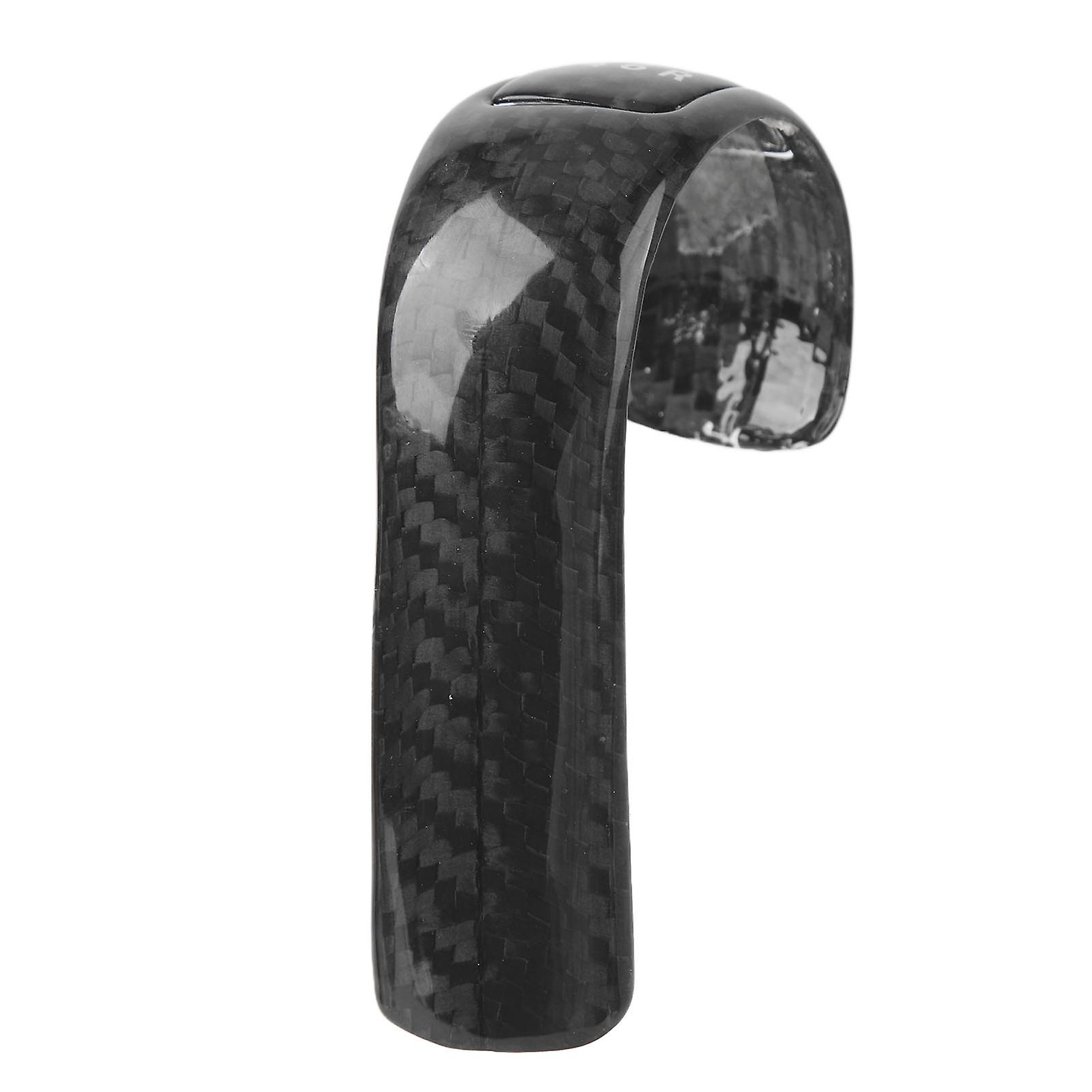 Gear Shift Knob Cover Carbon Fiber Interior Gear Shift Lever Knob Trim Fit for 350Z Z33 2003 to 2009