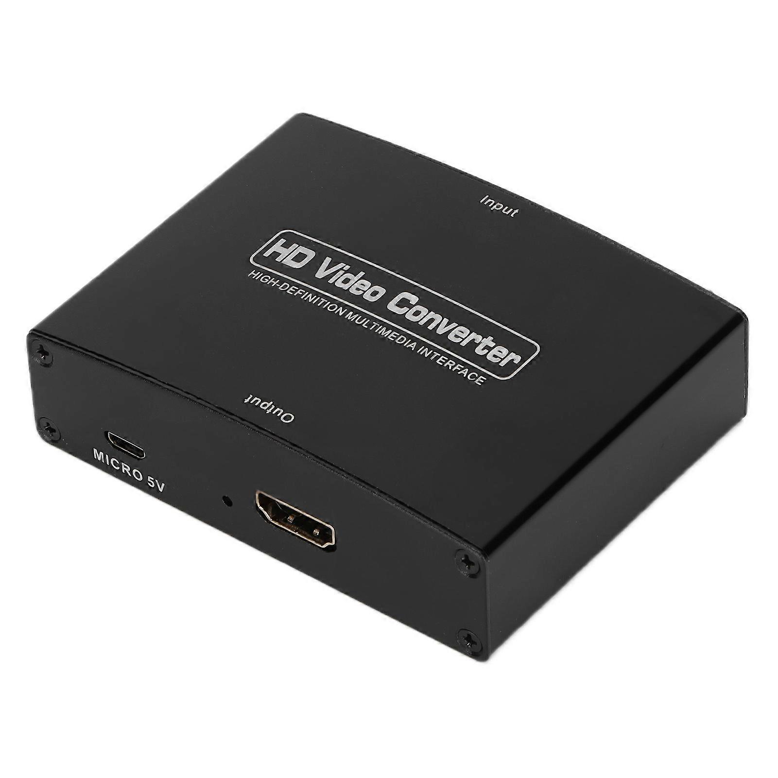 YPBPR to HDMI Converter Adjustable HD Video with Iron Shell Case