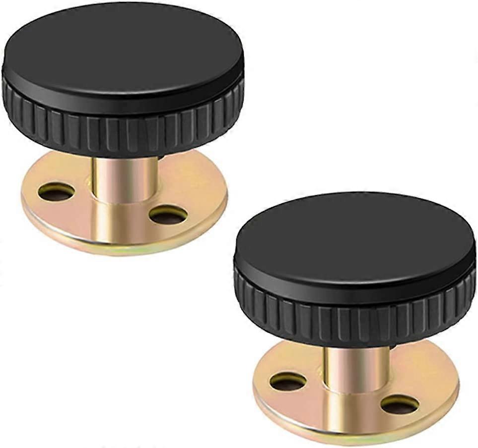2 Pieces Bed Frame Anti-Shake Tool Adjustable Threaded Bed Frame Anti-Shake Tool Screws Bed Frame (30-40mm, Black)