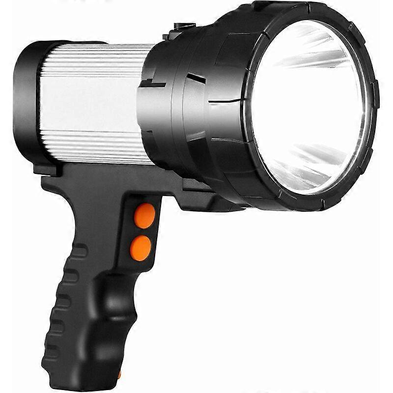 Ultra Powerful LED Torch IPX4 Waterproof Flashlight 15000 Lumen 10000mAH Super Bright Lamp 6 Modes Long Range High Power Lamp Emergency Lantern for Ca
