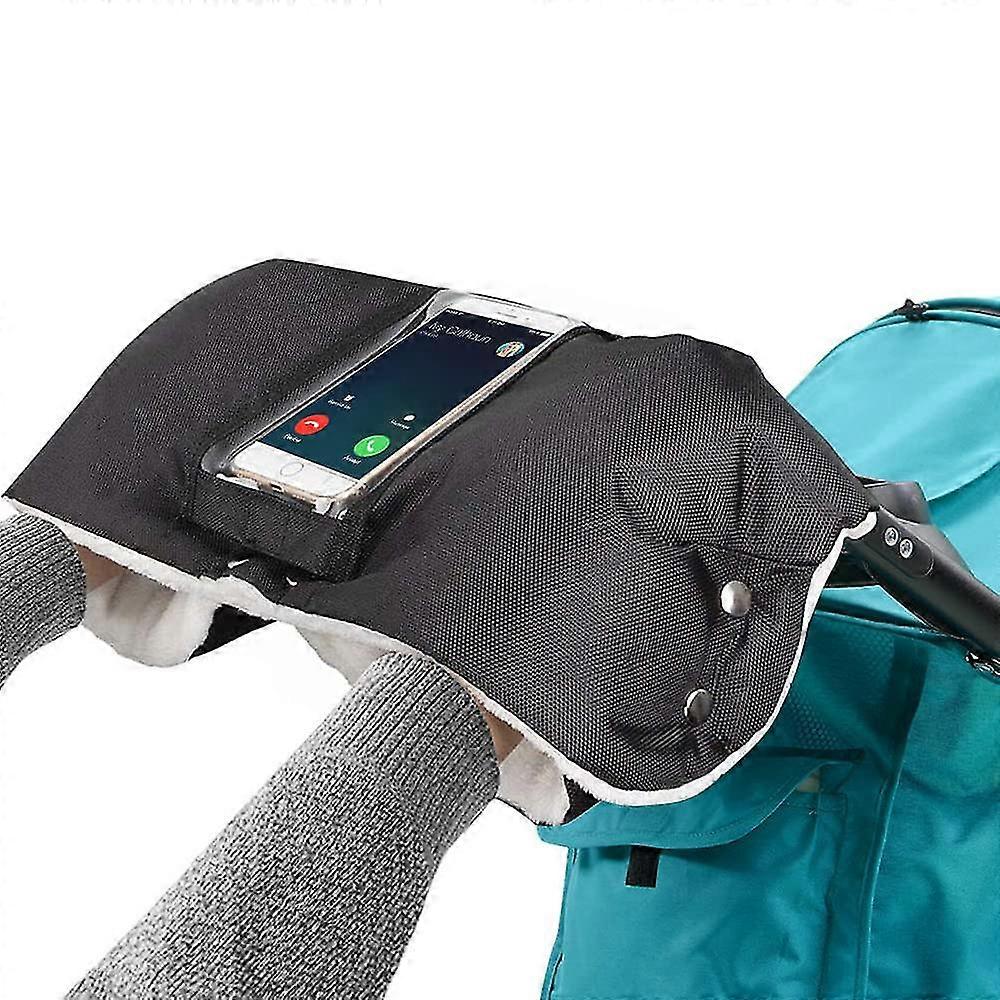 Stroller Hand Warmers, Universal Stroller Muff With Mobile Phone Pocket