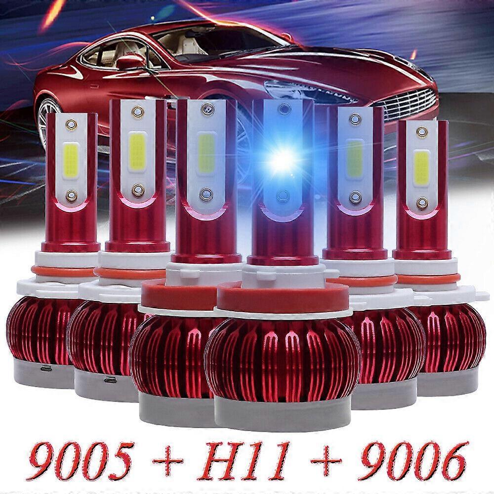9005 + 9006 + H11 combination LED headlight high beam /low beam bulb Fog light 8000K