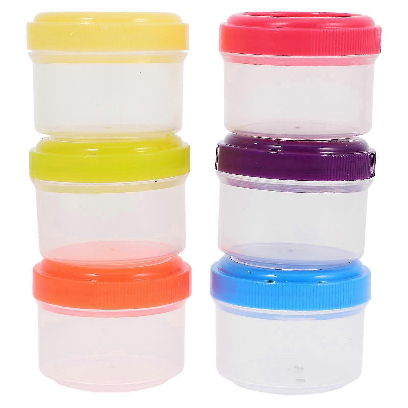 6pcs Salad Dressing Containers Small Condiment Containers Mini Seasoning Cup 35ml