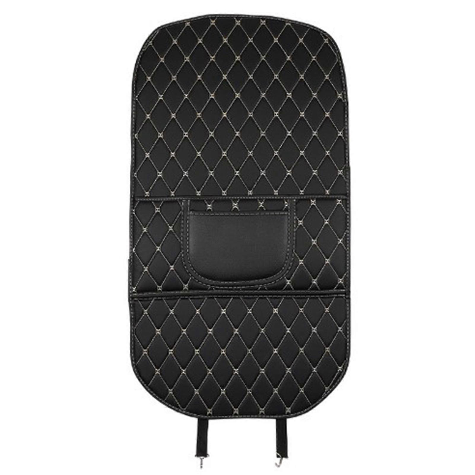 Autositz-Rückenlehnenschutz, PU-Leder, Rücksitzschutz, Trittschutzmatte, Abdeckung, leicht zu reinigen, verschleißfest, größer