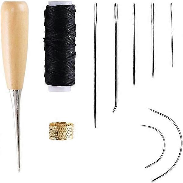 10 PCS Leather Needles Set Leather Needle Hand Needle