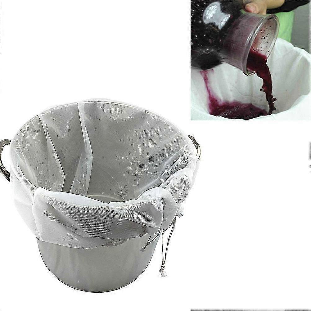 Reusable Food Strainer Bag Fine Mesh Filter Drawstring Mesh Pouch Coffee Nut Milk Filter Bag Strainer