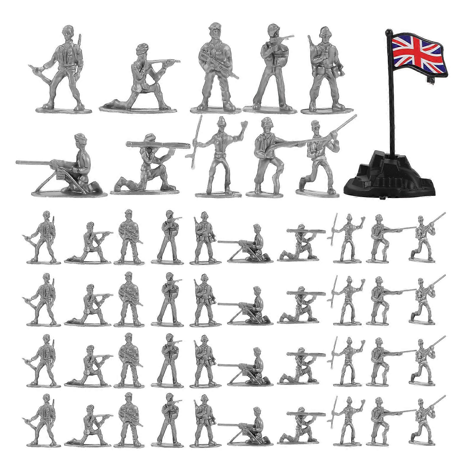 100pcs Mini People Models Sand Table Miniature People Figurines Tiny People Soldier Figurines