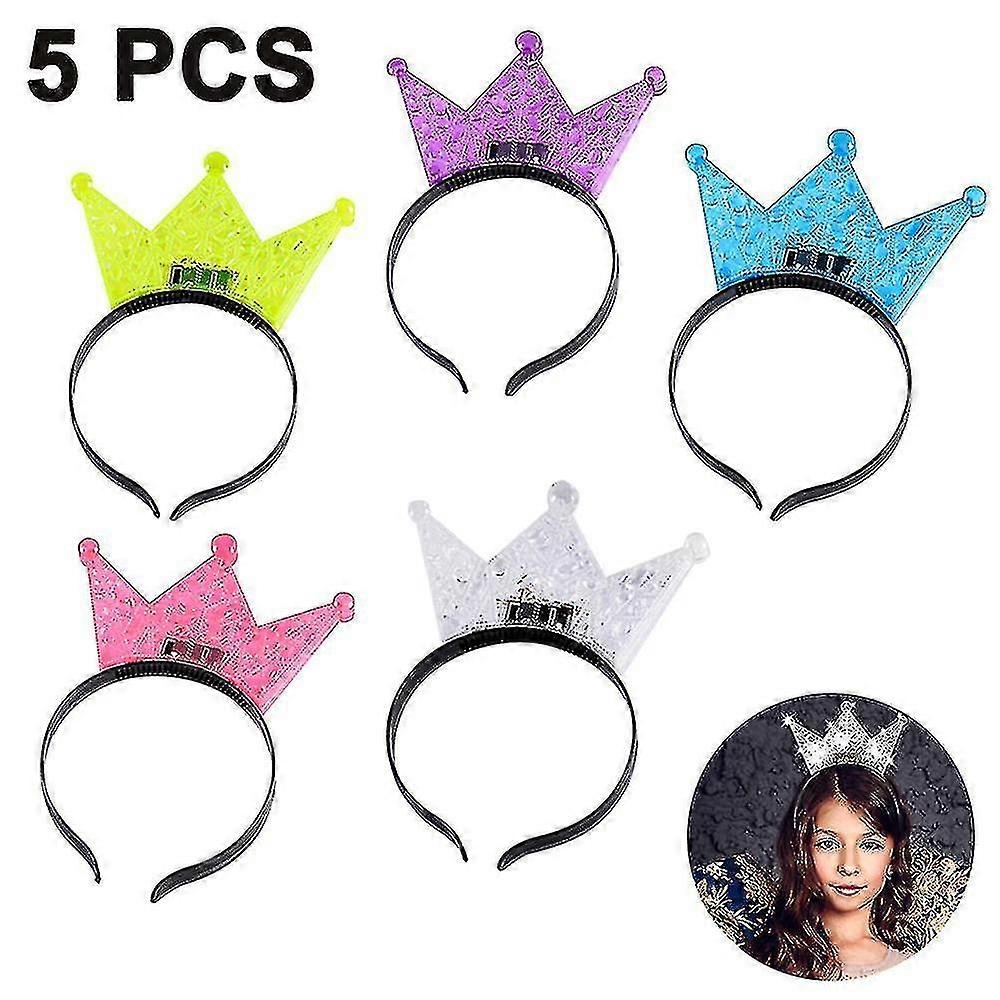Headband Light Up Led Crown Tiara Princess Headband