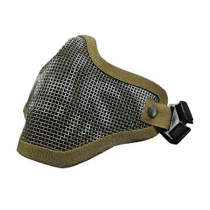 Tactical Airsoft Mask Half Face Adjustable Mesh Mask For Airsoft/Cs Game