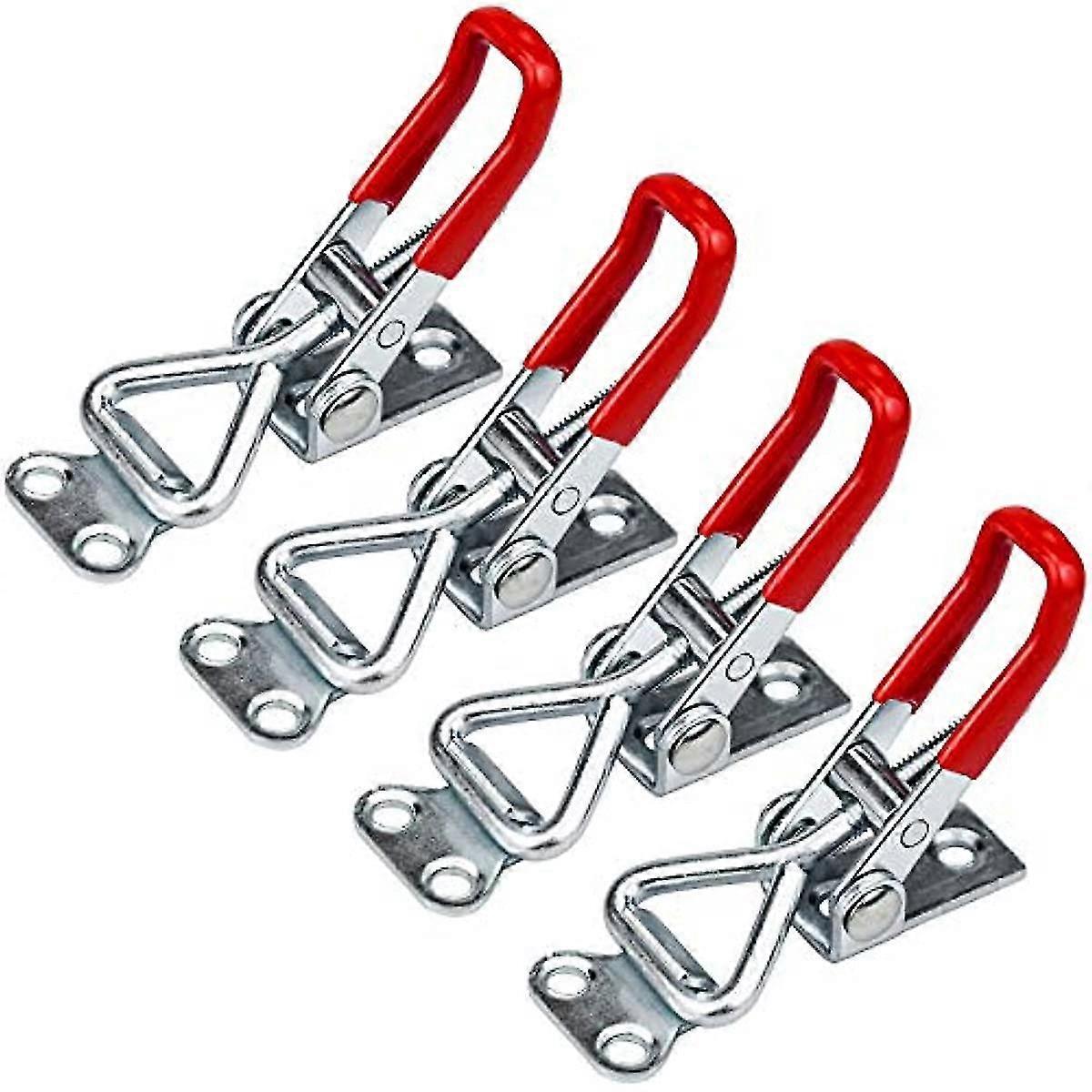 4 Pcs Toggle Clamp Latch  100kg Adjustable Toggle Latch  Quick Release Toggle Catch Latch For Tool Boxes Trunk Cases