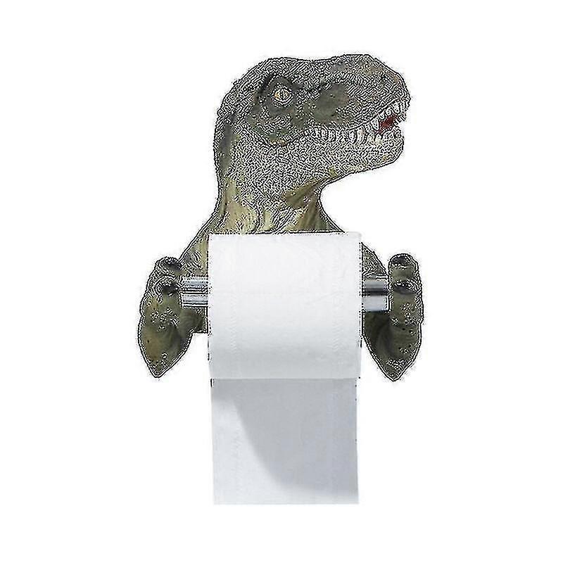 Toalettpapirholder DinosaurFri perforert vevsholder, toalettpapirholder og vevsholder, harpikshåndverk (tyrannosaurus vevsholder)