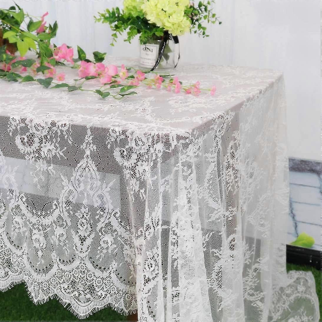 Vintage Lace Tablecloth Boho Print Tablecloth150*300cm/59*118in