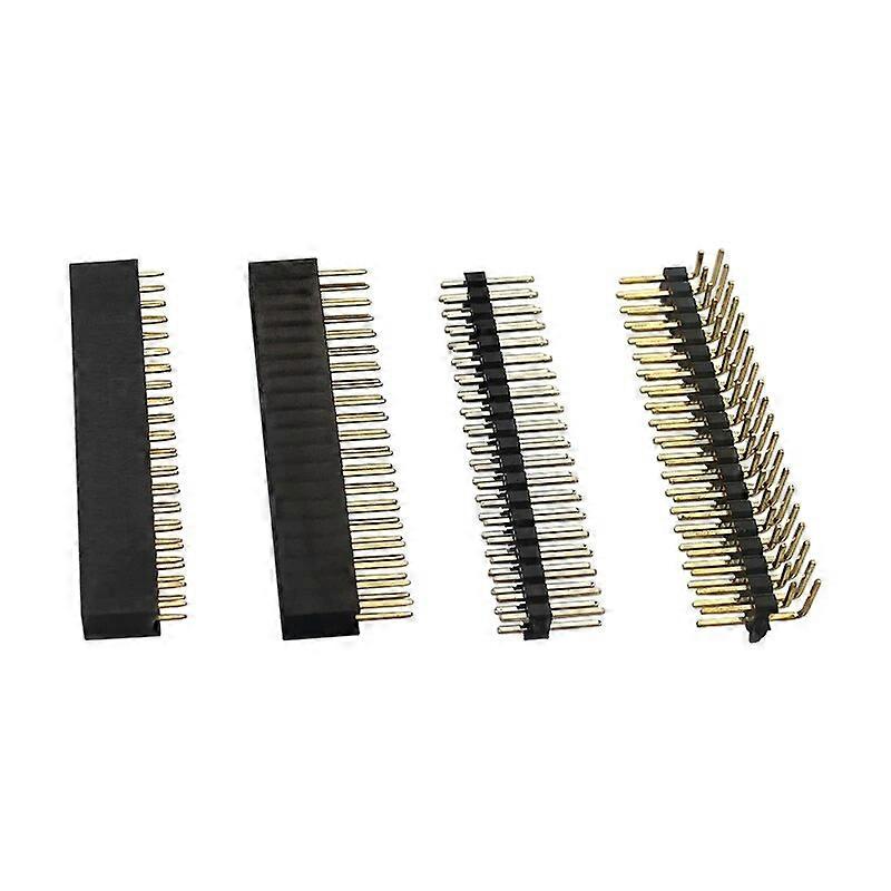 Raspberry Pi GPIO Header Kit 20 x 2 Pins Right Angle GPIO Header for Raspberry Pi Zero / 4B / 3B+ / 3B / 3A+