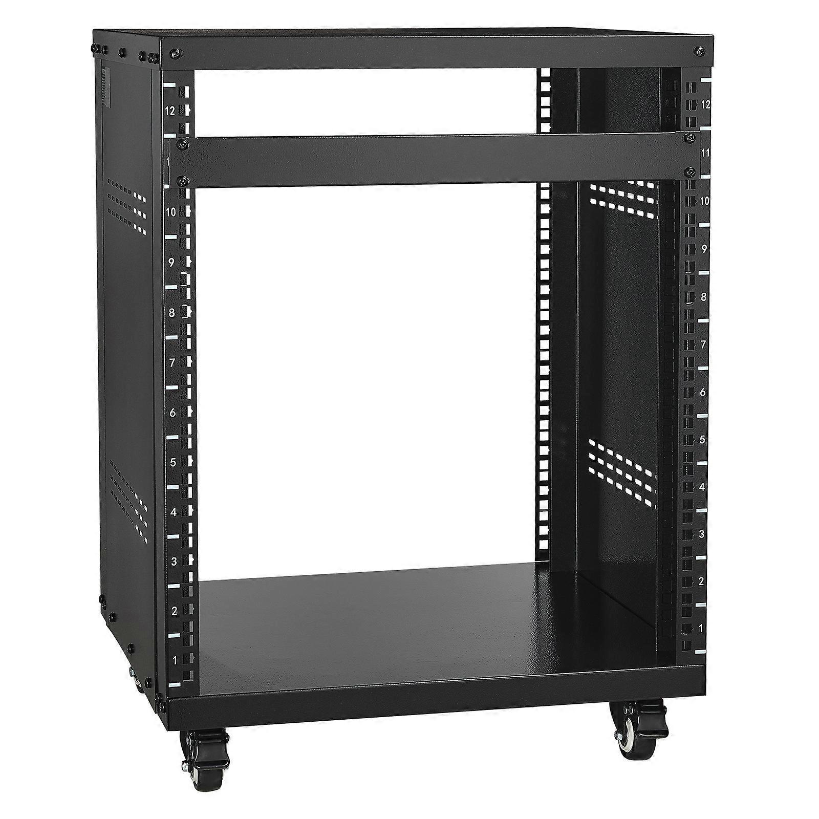 12U AV Rack Stand, χωρητικότητα 500 lbs, στερεοφωνικό δίκτυο εγγραφής Studio Rack, για 19" Audio, Video, Musical &; IT Equipment Τοποθέτηση