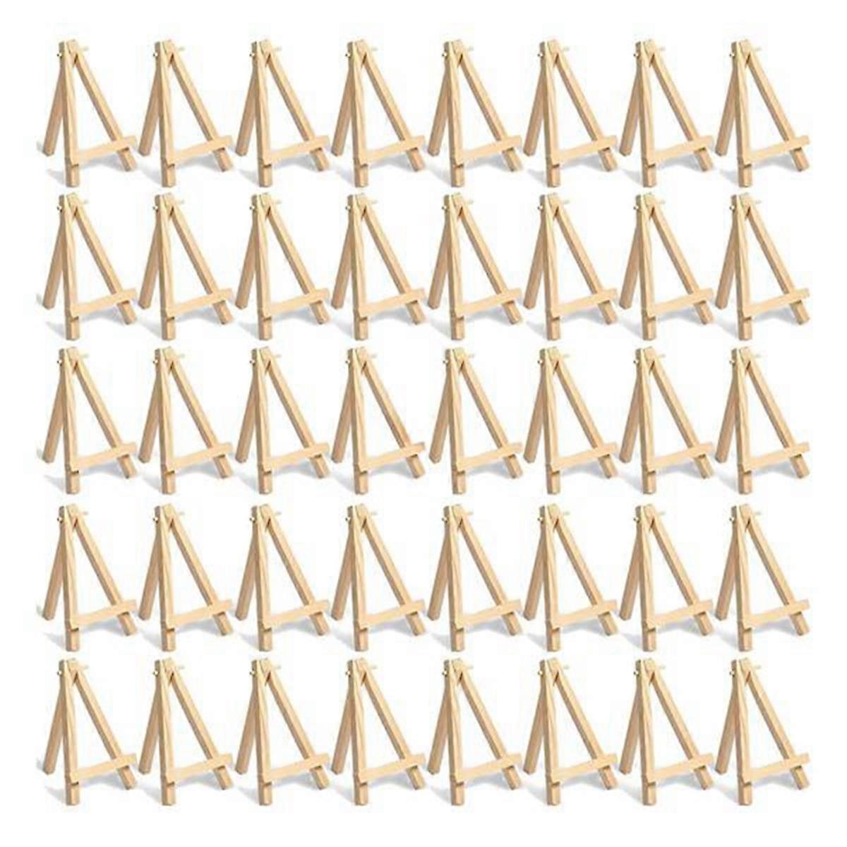 60Pieces of Mini Wooden Easel. Business Cards, Display Photos, Small Canvases, Classroom DIY Arts a