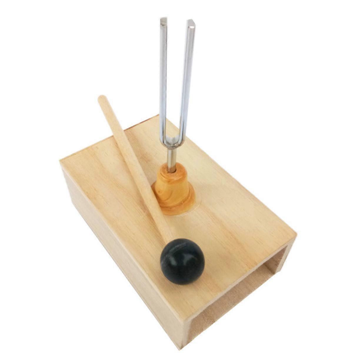 512HZ Tuning Fork με Ξύλινο Αντηχείο για Ηχοθεραπεία, Γιόγκα, Διαλογισμό και Χαλάρωση