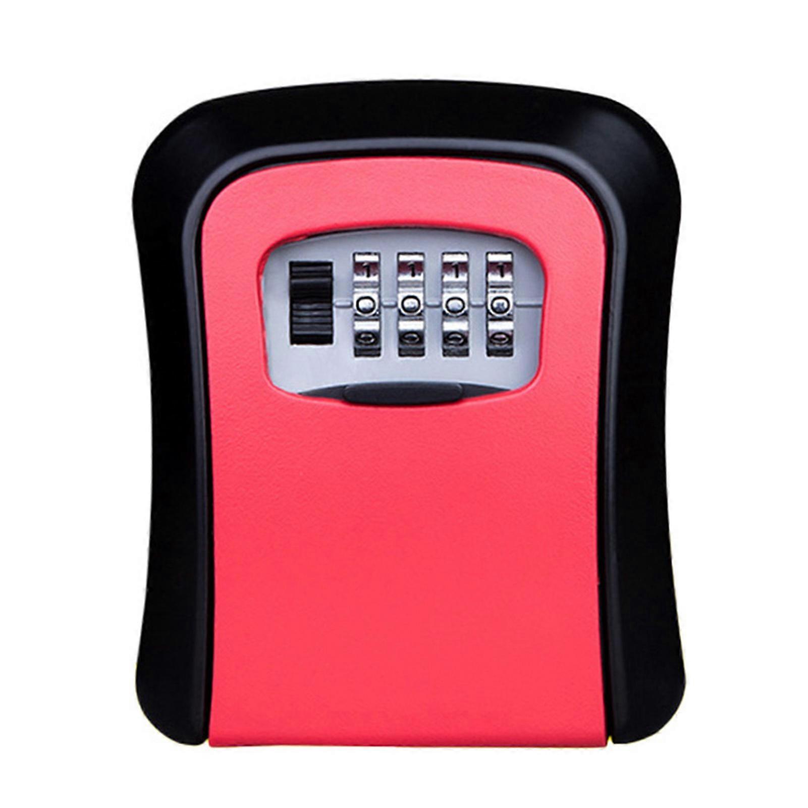 Key Storage Lock Box Safe Security Storage Combination Wall Mount Lock Box for Outside Garage