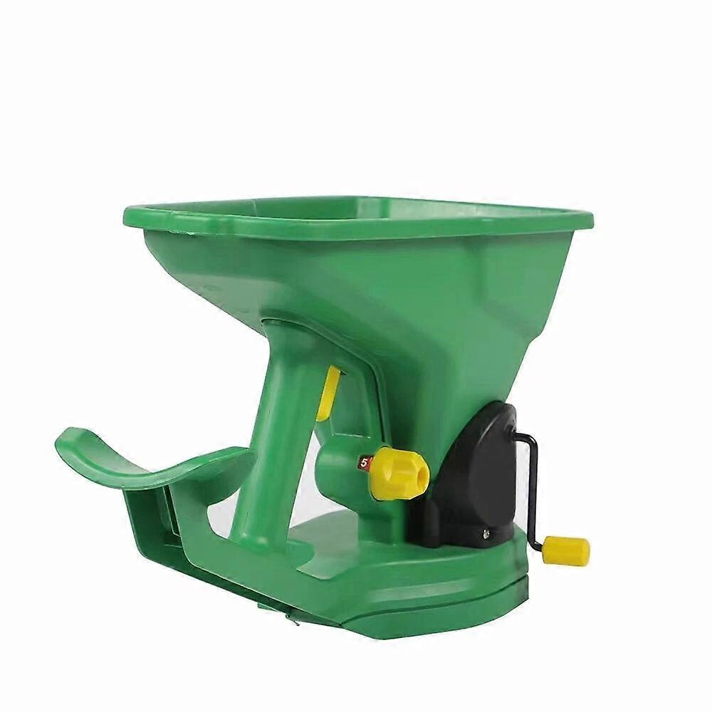 Gardening Handheld Seed Spreader Manual Seeder 1.5L Capacity with 5 Gears Adjustable for Sowing Fertilizing Melting Snow