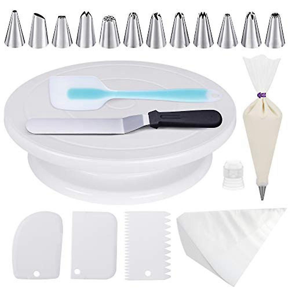 70 Piece Cake Turntable Diy Set Cake Baking Tools Silicone Spatula