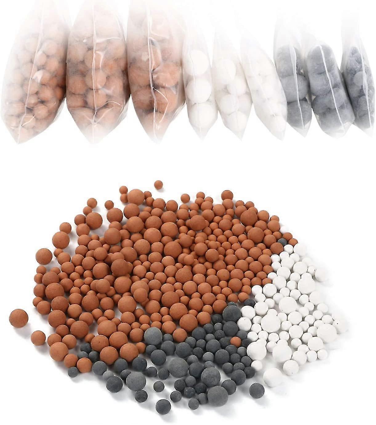 9 Packs Mineral Balls Negative Ion, Replacement Bio-active Stone, Ph Balance Tourmaline Balls S