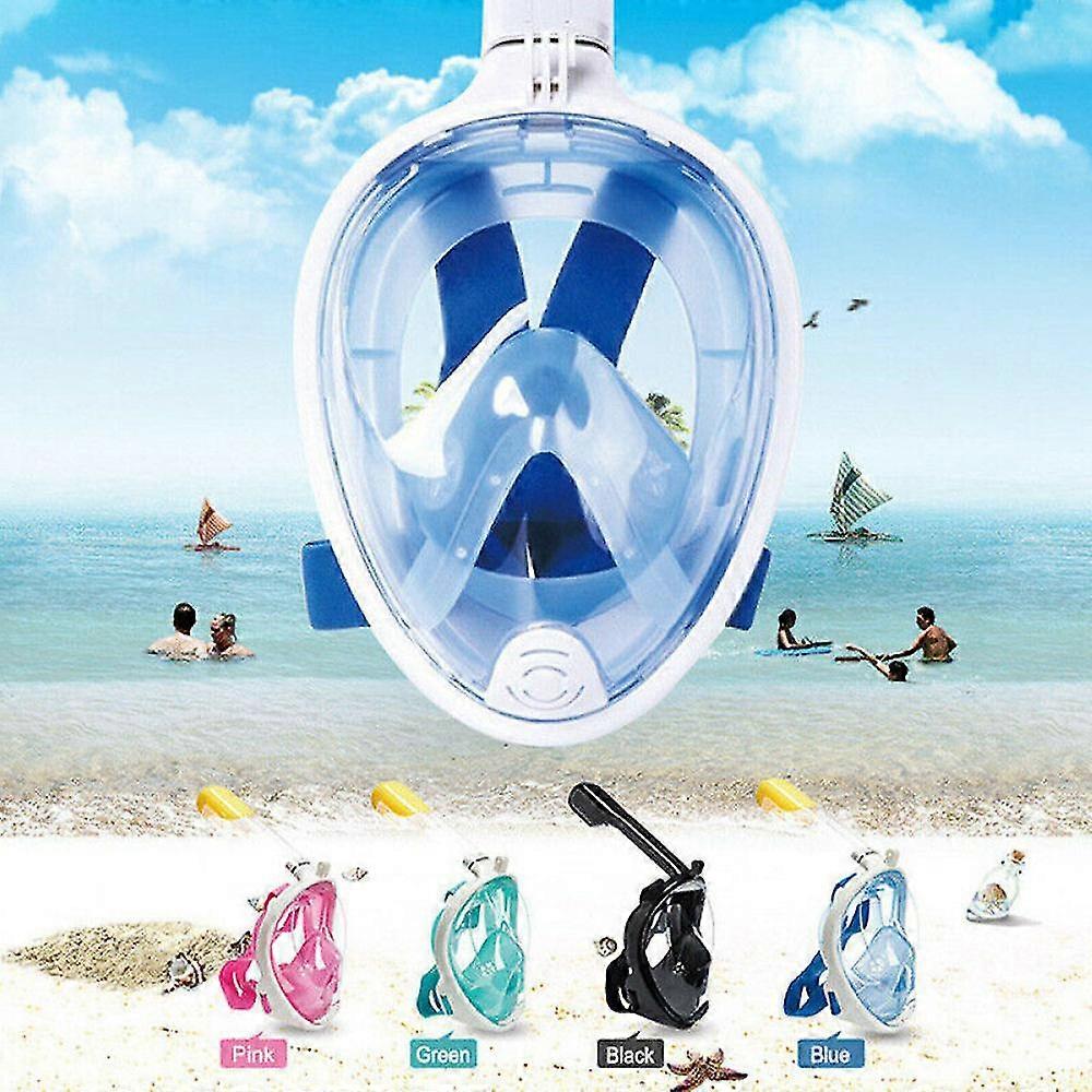 Dykmask Snorkelmask Anti Fog Full Face Simning Dykning Dykglasögon Anti Läckageskydd FF R