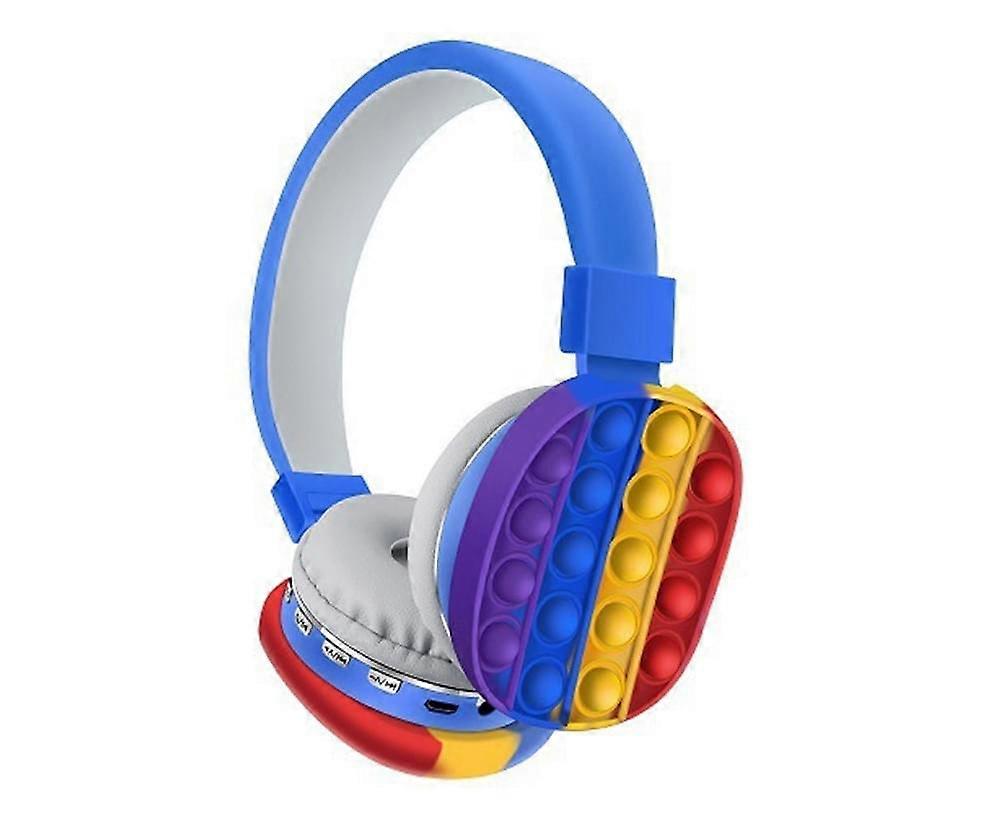 Bluetooth On-Ear Headphone with Pop Bubbles Silicone Push