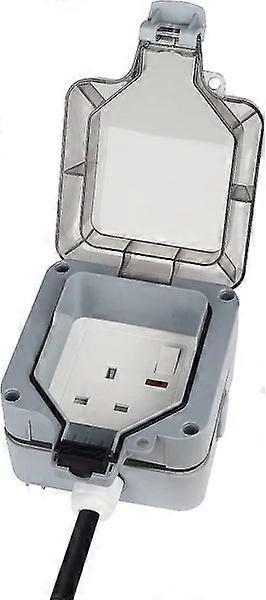 Single Outdoor Waterproof Switched Socket, Ip66 Wall Electrical Outlets And Wall