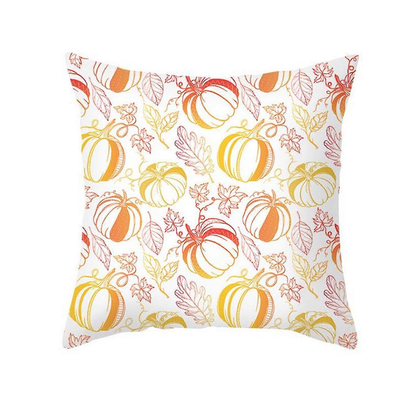 Thanksgiving Pumpkin Sunflower Pillowcase Sofa Cushion Pillowcase