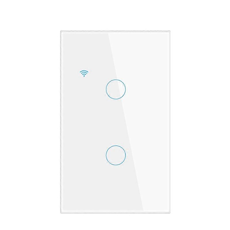 WiFi Smart Light Touch Switch Smart Life Glass Panel EU Wall Switch 2way