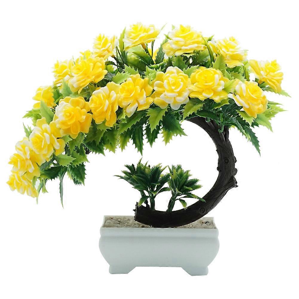 1Pc Artificial Flower Potted Bonsai Living Room Party Desktop Furniture Decor